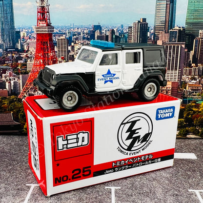 TOMICA EVENT MODEL NO.25 Jeep Wrangler Patrol Car Specification