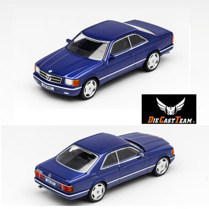DCT 1/64 Benz 500SEC Blue LHD LL-010-88