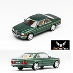 PREORDER DCT 1/64 Benz 500SEC Green LHD LL-010-87 (Approx. Release Date: MARCH 2024 and subject to the manufacturer's final decision)