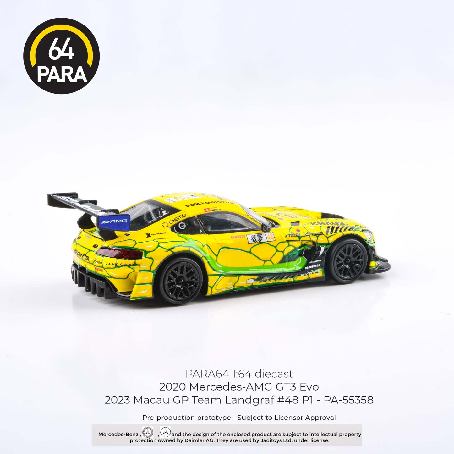 PARA64 1/64 Mercedes-AMG GT3 Evo 2023 Macau GP Team Landgraf #48 P1  PA-55358