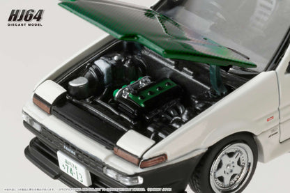 HOBBY JAPAN 1/64 Toyota SPRINTER TRUENO (AE86) DRIFT KING WHITE HJ646052DK
