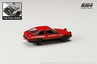 HOBBY JAPAN 1/64 Toyota SPRINTER TRUENO GT APEX (AE86) JDM Style Red/Black HJ641052ARB