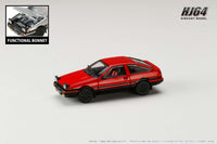 PREORDER HOBBY JAPAN 1/64 Toyota SPRINTER TRUENO GT APEX (AE86) JDM Style Red/Black HJ641052ARB (Approx. Release Date : Q2 2024 subjects to the manufacturer's final decision)