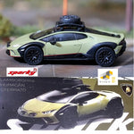 PREORDER TINY x SPARKY 1/64 Lamborghini Huracán Sterrato with a roof rack and a wheel - Green YOLS64002 (Tiny Exclusive) (Approx. Release Date : MAY 2024 subject to the manufacturer's final decision)