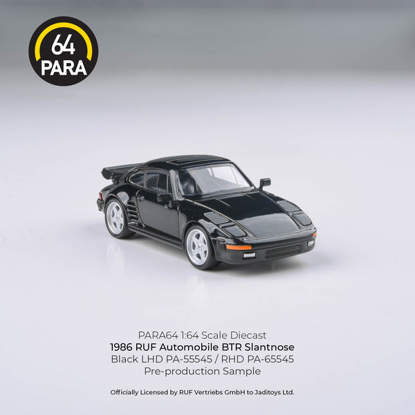 PREORDER PARA64 1/64 1986 RUF BTR Black LHD PA-55545 (Approx. Release Date : SEPTEMBER 2024 subject to manufacturer's final decision)