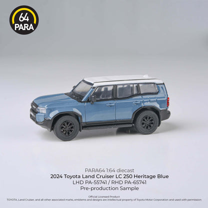 PARA64 1/64 2024 Land Cruiser 250 Blue LHD PA-55741