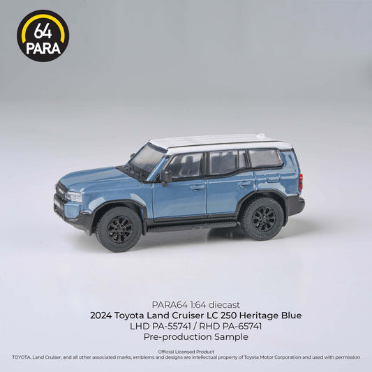 PARA64 1/64 2024 Land Cruiser 250 Blue LHD PA-55741