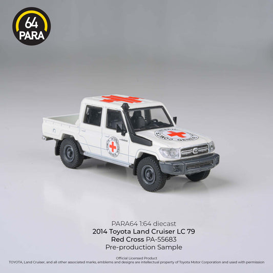 PARA64 1/64 2014 Toyota Land Cruiser Double Cab Pickup LC79 LHD PA-55683