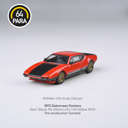 PARA64 1/64 1972 De Tomaso Pantera – Lights down Red/Black LHD PA-55644