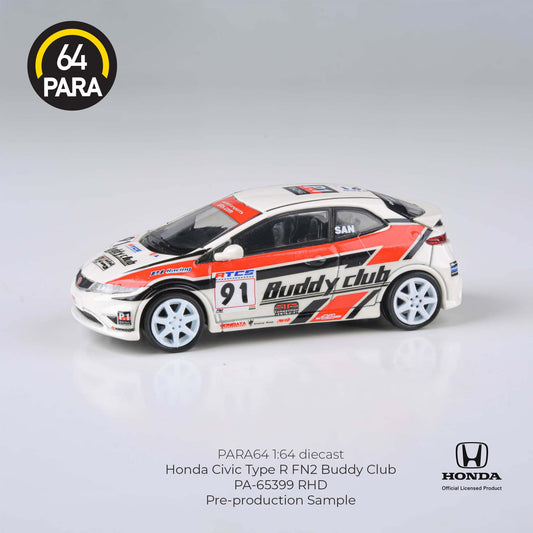 PARA64 1/64 2007 Honda Civic Type R FN2 Buddy Club Livery RHD PA-65399