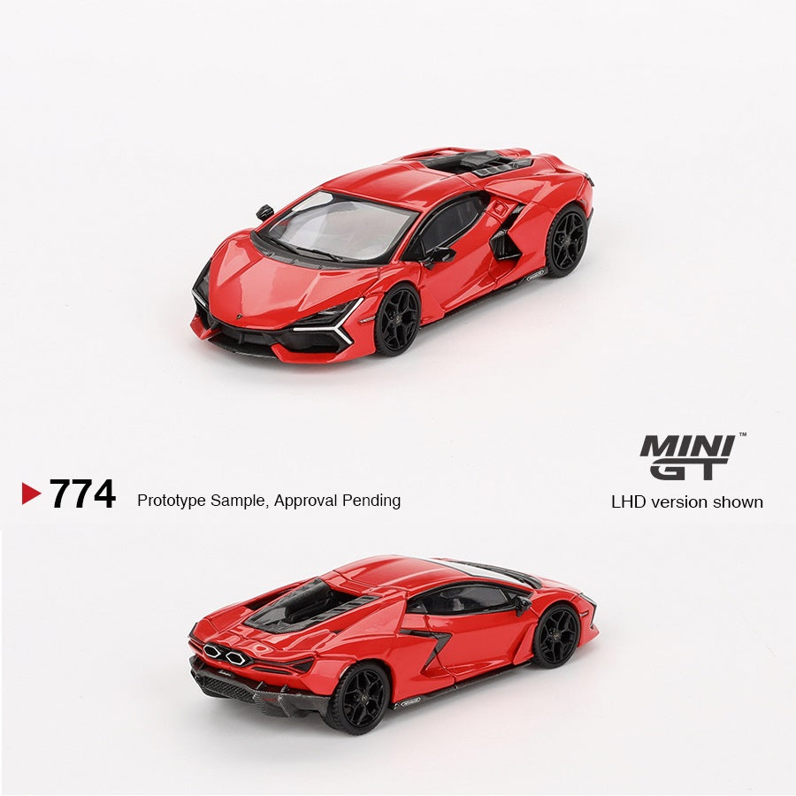 MINI GT 1/64 Lamborghini Revuelto  Arancio Dac Lucido LHD MGT00774-MJ