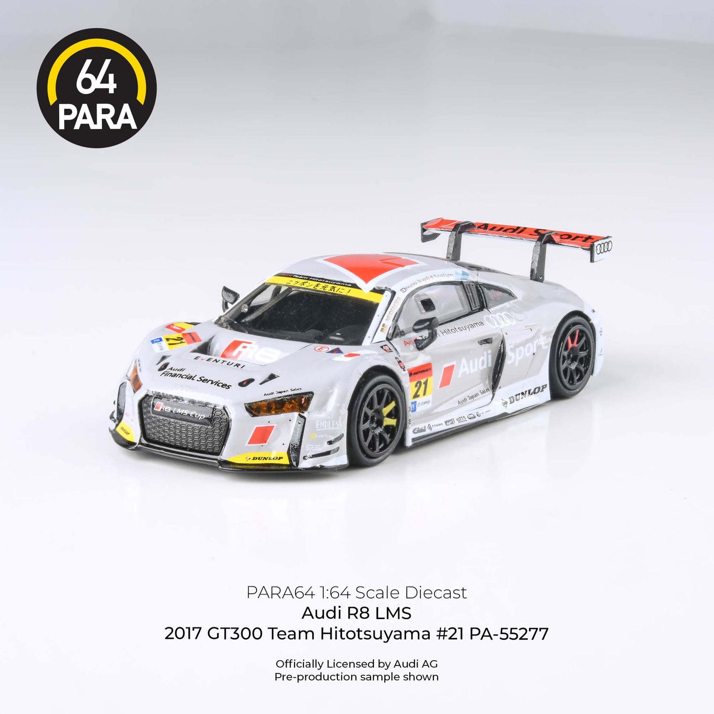 PARA64 1/64 Audi R8 LMS 2017 GT300 Team Hitotsuyama #21 PA-55277