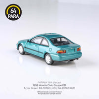 PARA64 1/64 1995 Honda Civic Coupe EJ1 - Aztec Green LHD PA-55762