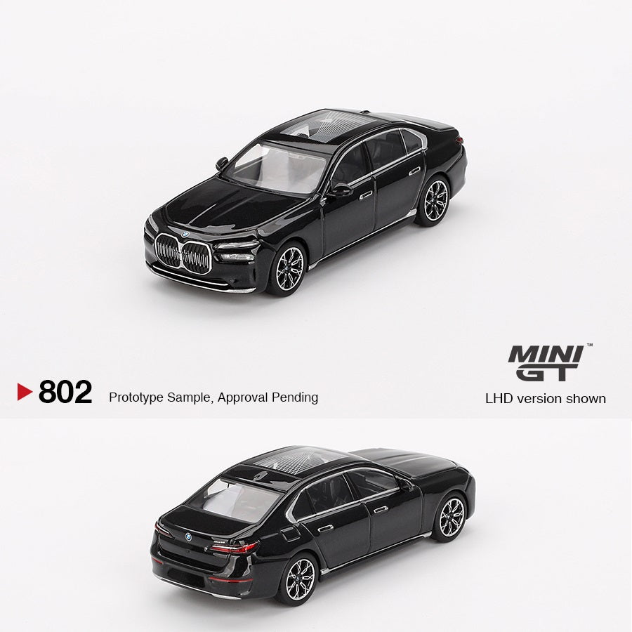 MINI GT 1/64 BMW i7 eDrive50 Black Sapphire MGT00802-L