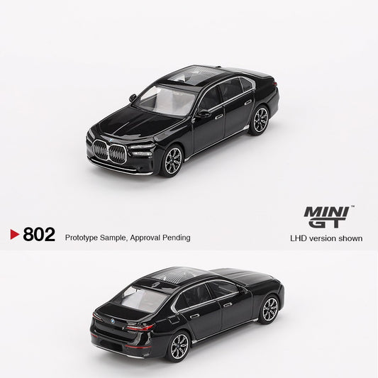 MINI GT 1/64 BMW i7 eDrive50 Black Sapphire MGT00802-L