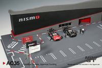 PREORDER MINI GT 1/64 Diorama NISSAN MOTORSPORTS & CUSTOMIZING CO.,LTD. NISMO OPERATION MGTAC34 with Figurine NISMO Technician Team  MGTAC35 (Approx. Release Date : Q4 2024 subject to manufacturer's final decision)