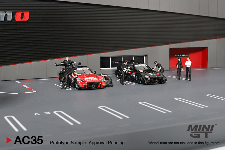 MINI GT 1/64 Diorama NISSAN MOTORSPORTS & CUSTOMIZING CO.,LTD. NISMO OPERATION MGTAC34