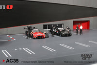 PREORDER MINI GT 1/64 Diorama NISSAN MOTORSPORTS & CUSTOMIZING CO.,LTD. NISMO OPERATION MGTAC34 with Figurine NISMO Technician Team  MGTAC35 (Approx. Release Date : Q4 2024 subject to manufacturer's final decision)