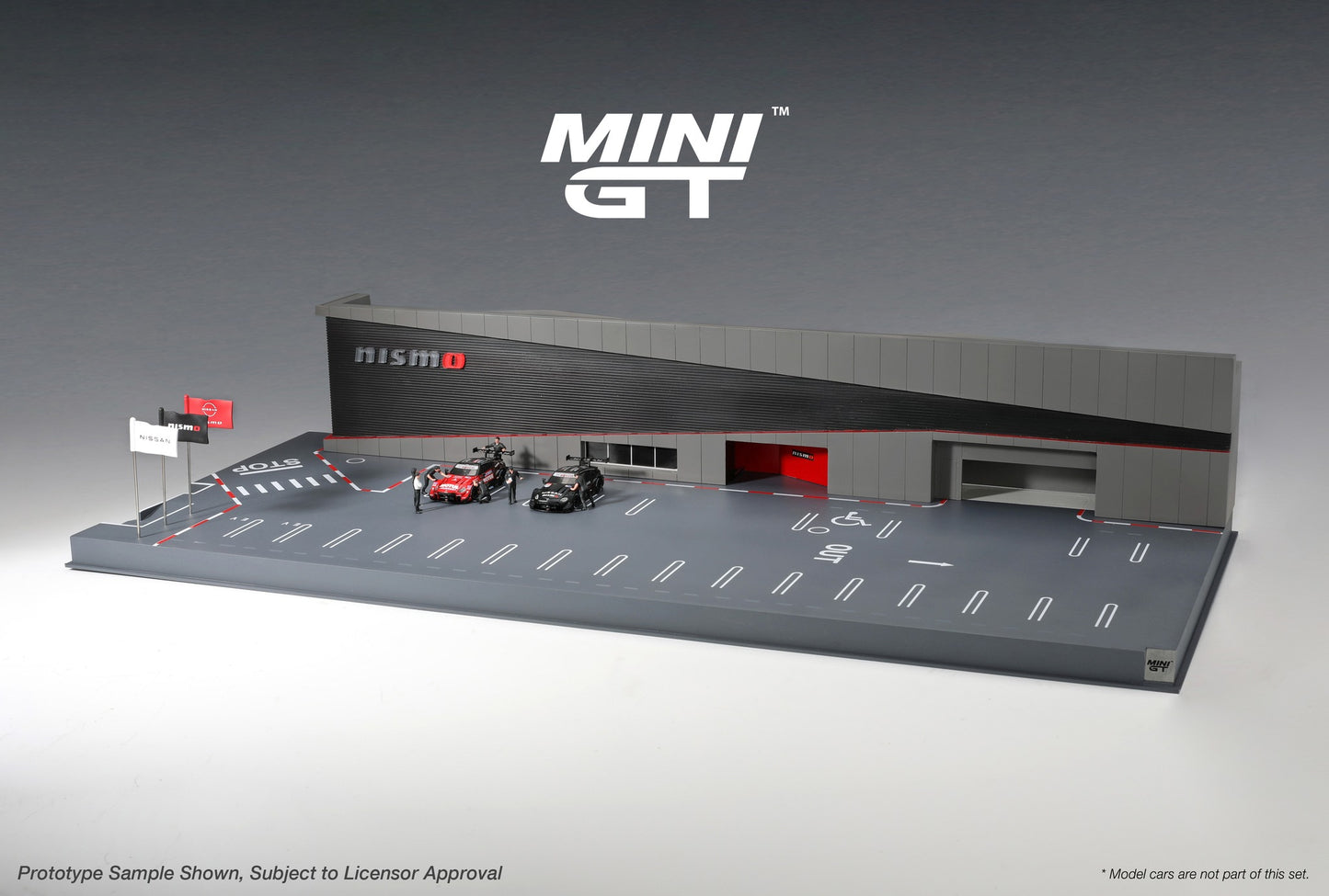 MINI GT 1/64 Diorama NISSAN MOTORSPORTS & CUSTOMIZING CO.,LTD. NISMO OPERATION MGTAC34