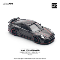 PREORDER POPRACE 1/64 STINGER 992 CARBON EDITION (RED LINE) PR640192 (Approx. Release Date: Q4 2024 and subject to the manufacturer's final decision)