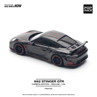 PREORDER POPRACE 1/64 STINGER 992 CARBON EDITION (RED LINE) PR640192 (Approx. Release Date: Q4 2024 and subject to the manufacturer's final decision)