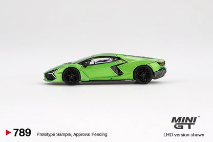 MINI GT 1/64 Lamborghini Revuelto Verde Selvans MGT00789-L