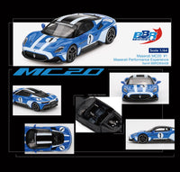 PREORDER BBR 1/64 Maserati MC20  #1 Maserati Performance Experience BBRDIE6408 (Approx. Release Date : Q1 2025 subject to manufacturer's final decision)