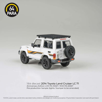 PARA64 1/64 2023 Toyota Land Cruiser LC71 White Anniversary Ed PA-55567