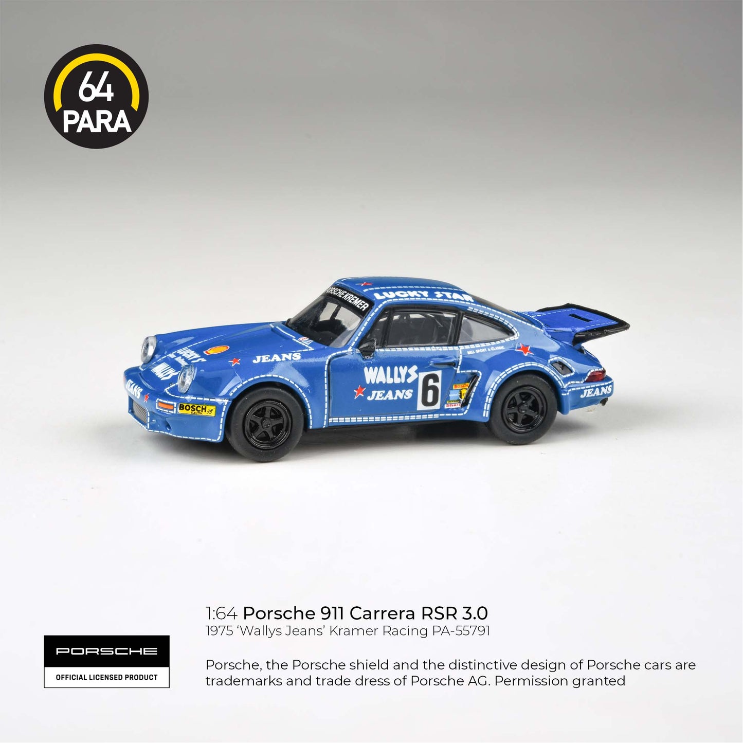 PARA64 1/64 1974 Porsche 911 3.0 RSR 'Wally's Jeans' PA-55791