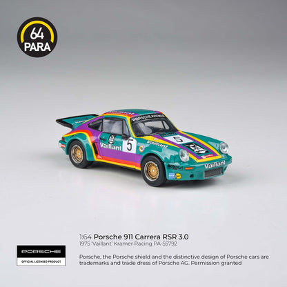 PARA64 1/64 1974 Porsche 911 3.0 RSR 'Vaillant' w/ photo-etched wheels PA-55792
