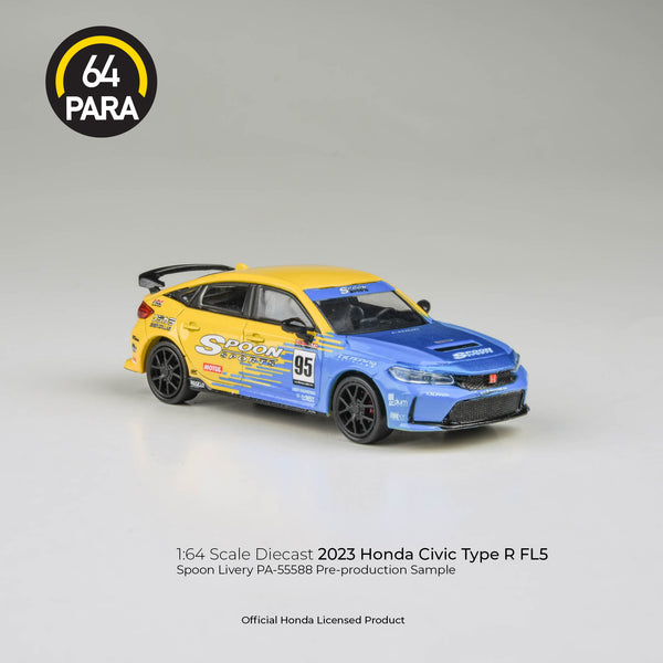 PREORDER PARA64 1/64 2023 Honda Civic Type R FL5 Spoon Livery PA-55588 (Approx. Release Date : Q4 2024 subject to manufacturer's final decision)