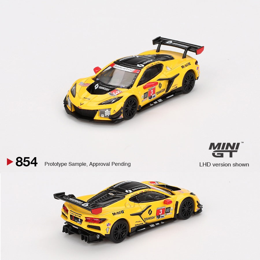 PREORDER MINI GT 1/64 Chevrolet Corvette Z06 GT3.R #3 Corvette Racing by Pratt Miller Motorsports 2024 IMSA Daytona 24 Hrs MGT00854-BL (Approx. Release Date : Q1 2025 subject to manufacturer's final decision)
