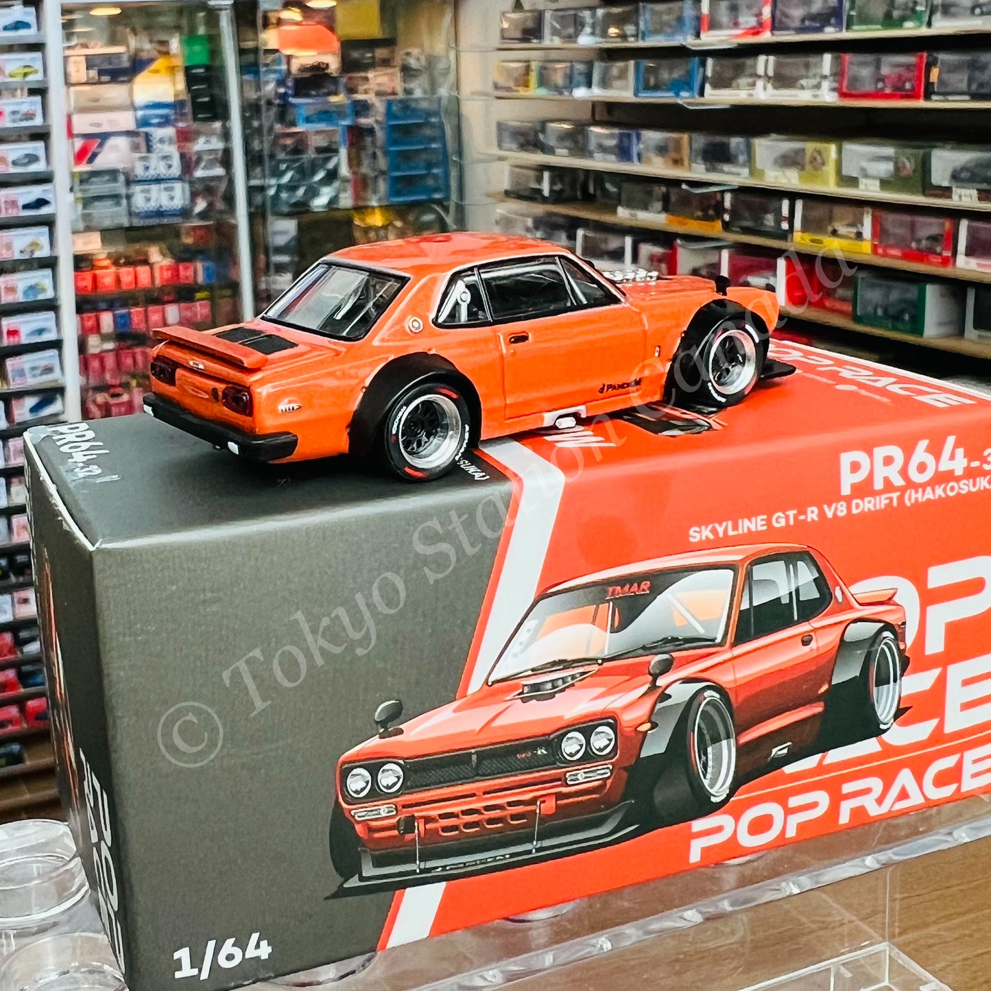 POPRACE 1/64 Skyline GT-R V8 Drift (Hakosuka) PR640032