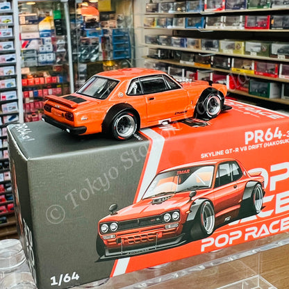 POPRACE 1/64 Skyline GT-R V8 Drift (Hakosuka) PR640032