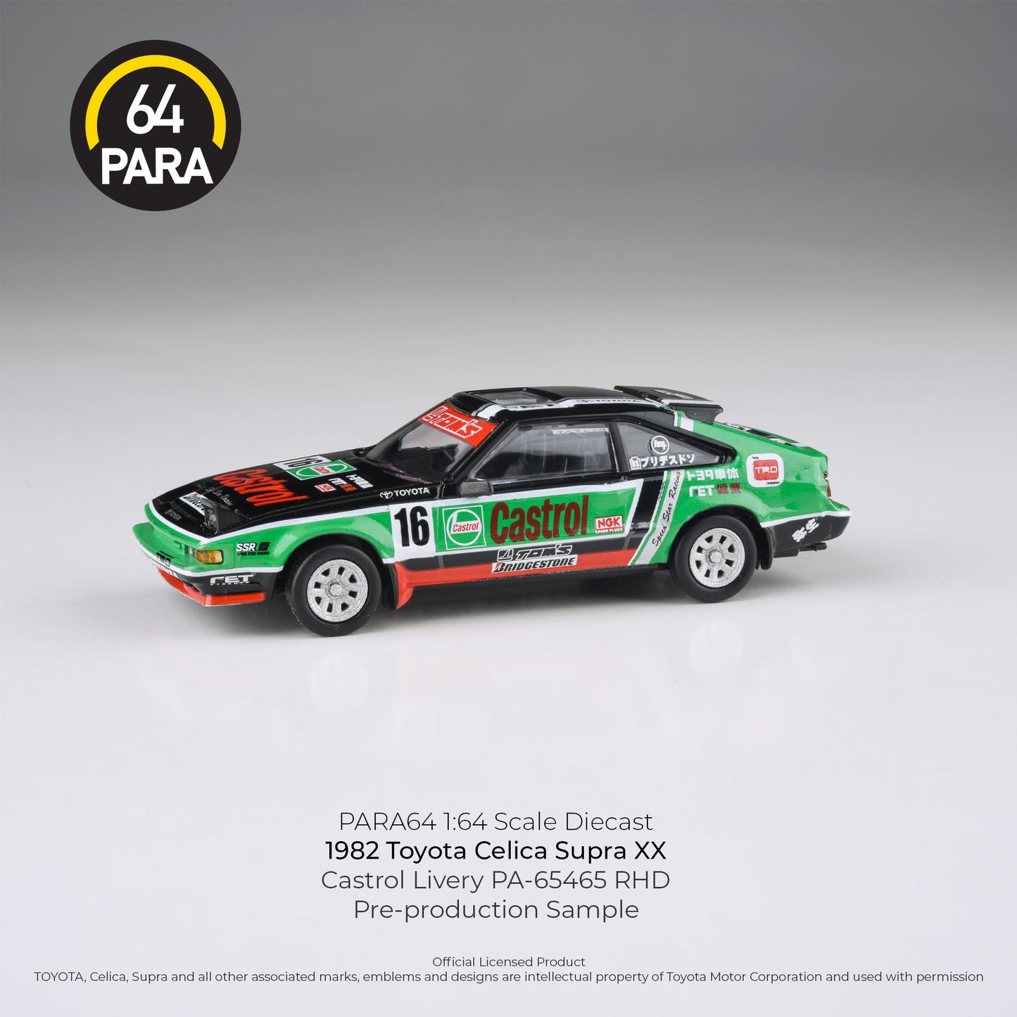 PARA64 1/64 1984 Toyota A60 Celica XX / Celica Supra, Castrol – PA-65465