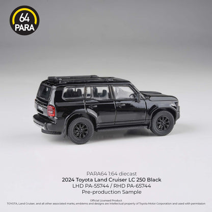 PARA64 1/64 2024 Toyota Land Cruiser 250 – Black – PA-55744