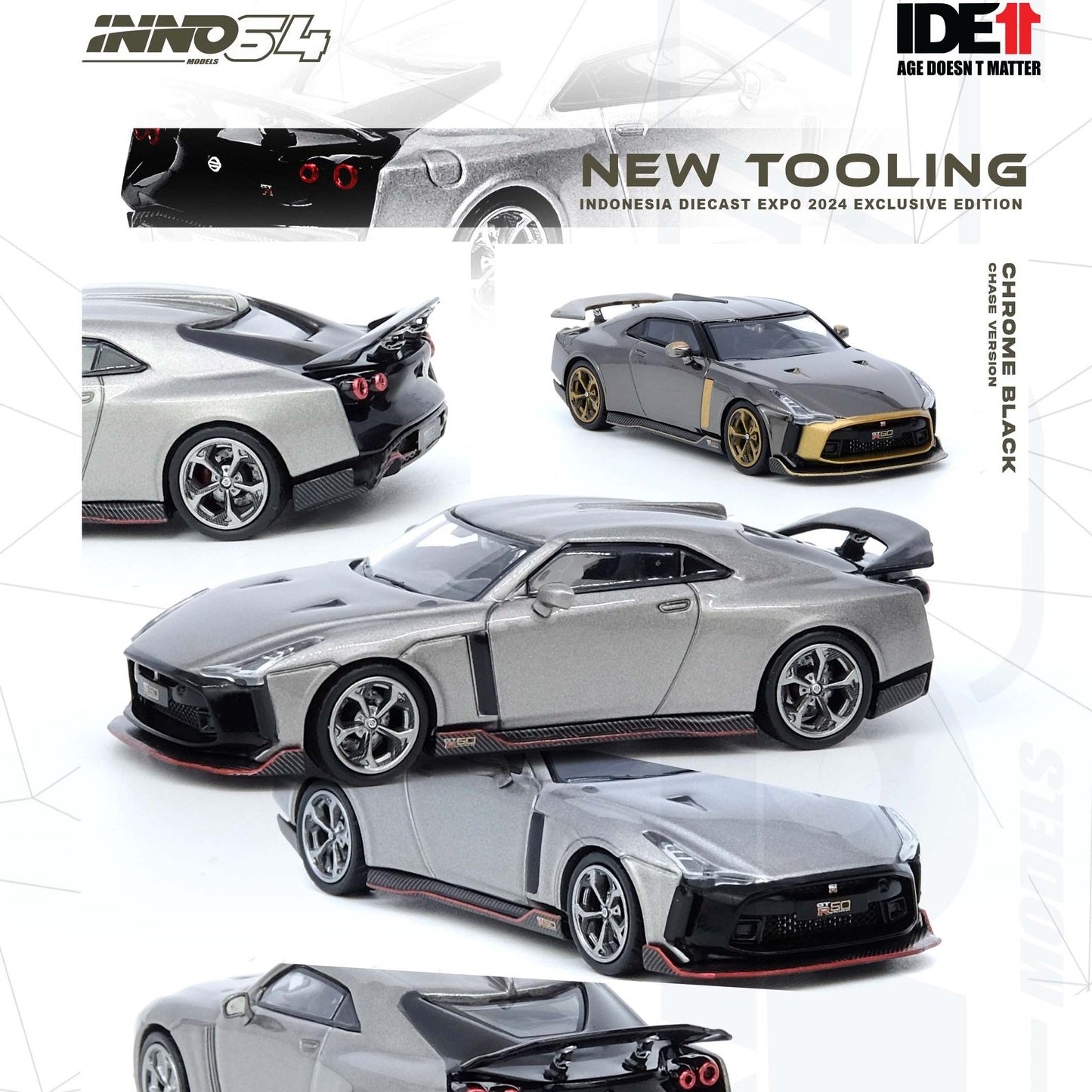 INNO64 1/64 NISSAN GT-R50 By Italdesign Indonesia Diecast Expo 2024 Exclusive Edition