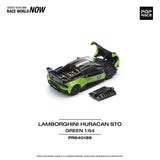 PREORDER POPRACE 1/64 LAMBORGHINI HURACAN STO (LP640-2) 10 ANNIVERSARIO - GREEN/BLACK PR640189 (Approx. Release Date: Q1 2025 and subject to the manufacturer's final decision)