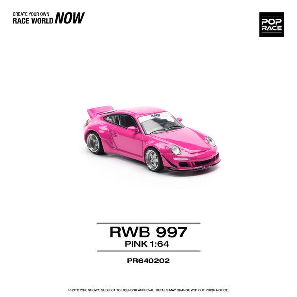 PREORDER POPRACE 1/64 RWB 997 - PINK PR640202 (Approx. Release Date: Q1 2025 and subject to the manufacturer's final decision)