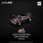 COMING SOON! POPRACE 1/64 KPGC110 Kenmeri Dark Chrome TOKYO AUTO SALON KUALA LUMPUR 2024 Exclusive Edition PR640204 (Approx. ETA Dec 2024)