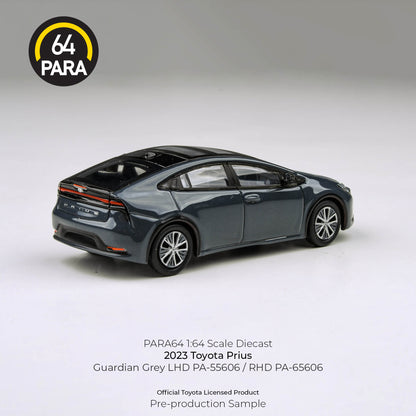PARA64 1/64 2023 Toyota Prius – Guardian Grey – PA-55606