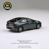 PREORDER PARA64 1/64 2023 Toyota Prius – Guardian Grey – PA-55606 (Approx. Release Date : Q1 2025 subject to manufacturer's final decision)