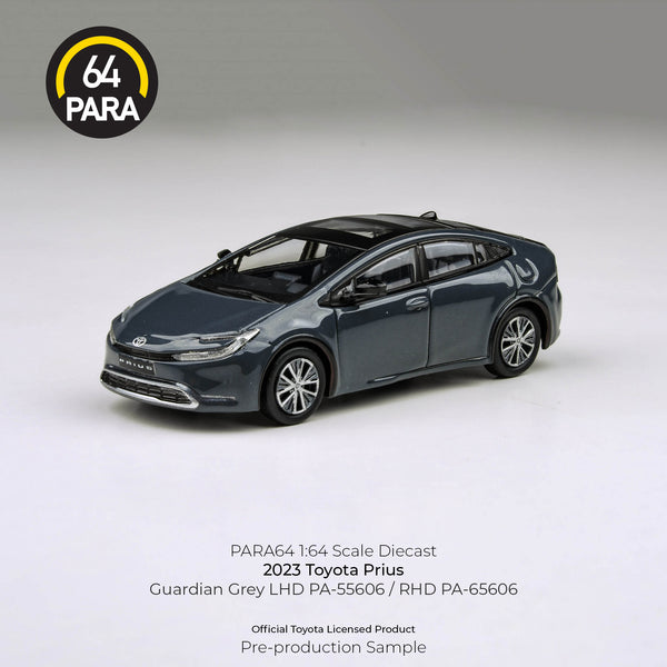 PREORDER PARA64 1/64 2023 Toyota Prius – Guardian Grey – PA-55606 (Approx. Release Date : Q1 2025 subject to manufacturer's final decision)