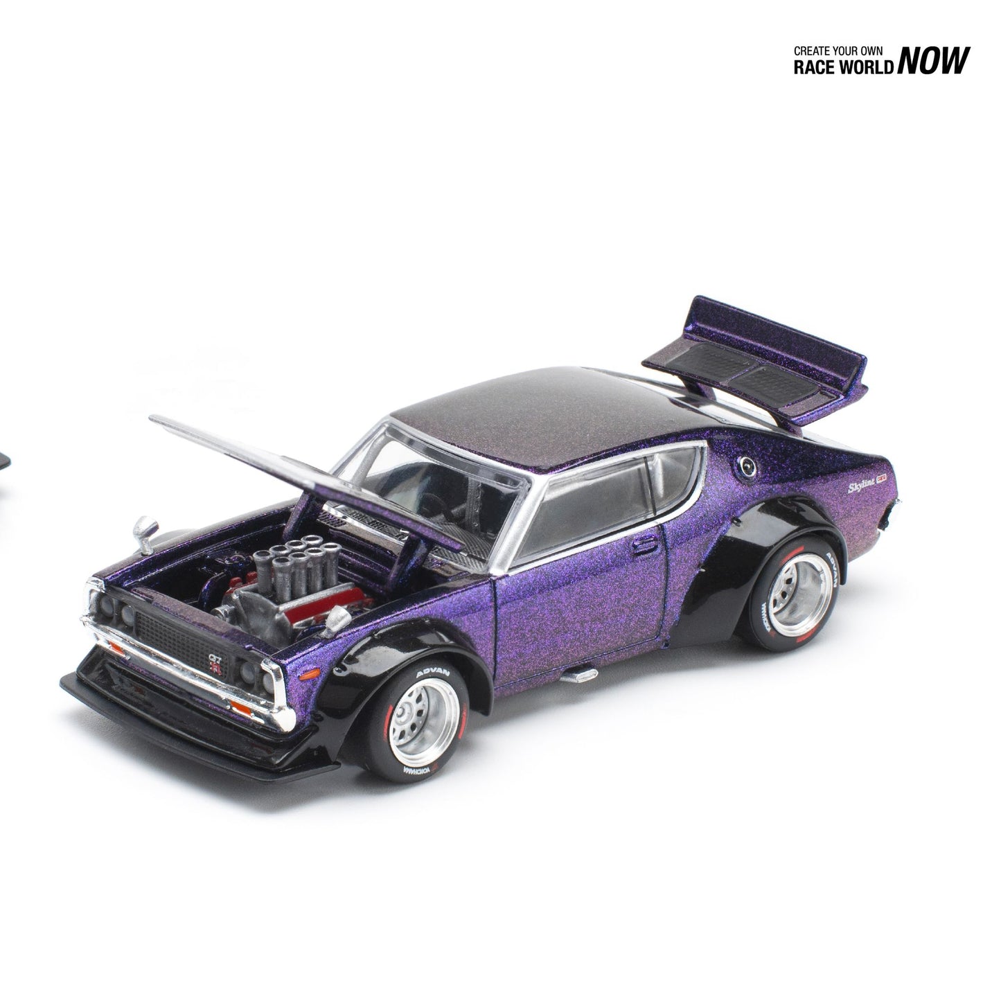POPRACE 1/64 KPGC110 Kenmeri Magic Purple Macau GP 2024 Exclusive Edition PR640213