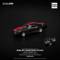 PREORDER POPRACE 1/64 SHELBY MUSTANG GT500 DARK CHROME PR640218 (Approx. Release Date: Q1 2025 and subject to the manufacturer's final decision)