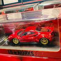 CM MODEL 1/64 LBWK 488 Widebody Metallic Red CM64-LB488-03