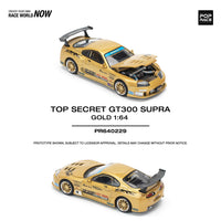 PREORDER POPRACE 1/64 TOP SECRET GT300 SUPRA - GOLD PR640229 (Approx. Release Date: Q2 2025 and subject to the manufacturer's final decision)