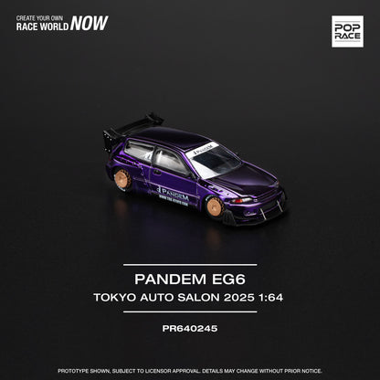 POPRACE 1/64 Pandem Civic EG6 TOKYO AUTO SALON 2025 Exclusive Edition PR640245