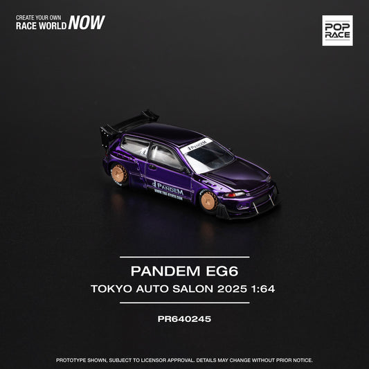 POPRACE 1/64 Pandem Civic EG6 TOKYO AUTO SALON 2025 Exclusive Edition PR640245