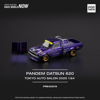 POPRACE 1/64 Pandem Datsun 620 TOKYO AUTO SALON 2025 Exclusive Edition PR640219